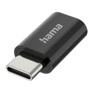 Hama USB 2.0 OTG Adapter, USB-C Male to Micro USB Female, 480Mbps - Image 1