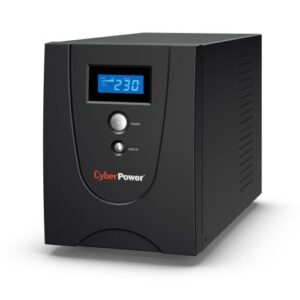 CyberPower Value 2200VA Line Interactive Tower UPS, 1320W, LCD Display, 6x IEC, AVR Energy Saving, Configurable Alarm - Image 1