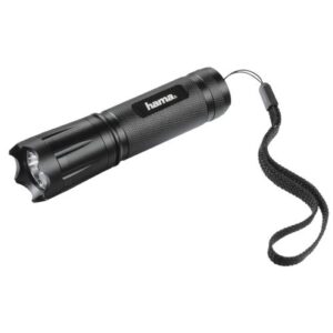 Hama (Classic C-118) 100 Lumen LED Torch, 110m Range, IP54 Splash/Dust Proof, Black - Image 1