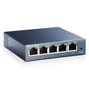 TP-LINK (TL-SG105) 5-Port Gigabit Unmanaged Desktop Switch, Steel Case - Image 1