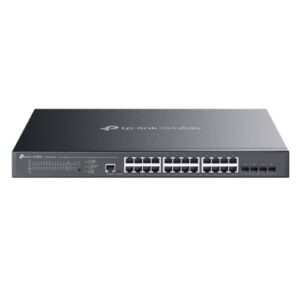 TP-LINK (SG3428XMPP) Omada 24-Port Gigabit and 4-Port 10GE SFP+ L2+ Managed Switch with 16-Port PoE+ & 8-Port PoE++ Rackmountable - Image 1