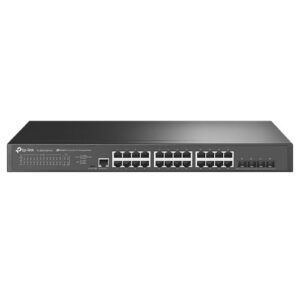 TP-LINK (SG3428X-M2) JetStream 24-Port 2.5GBASE-T L2+ Managed Switch with 4 10GE SFP+ Slots, Rackmountable - Image 1