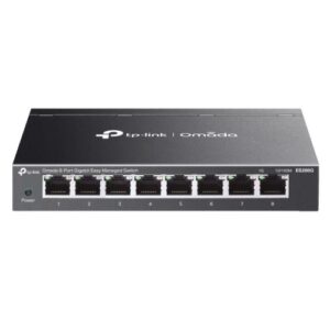 TP-LINK (ES208G) Omada 8-Port Gigabit Easy Managed Switch, 8x GB Ports, Metal Casing