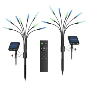 Nanoleaf Solar Garden Lights (2-Sets), RGB Colours & Animated Scenes, Daylight Sensors, IP65, Remote Control - Image 1