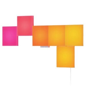 Nanoleaf RGB Blocks Squares Starter Kit (6-Pack), Create an Illuminated Display, Large Panels, Screen Mirror/Music Reaction, App/Voice/Manual Control - Image 1