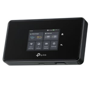 TP-LINK (M8550) 5G Mobile Wi-Fi, 4680mAh Battery, Up to 32 Devices Simultaneously, Tri-Band AXE3600, Touch Screen, Gigabit WAN/LAN - Image 1