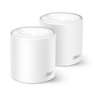 TP-LINK (DECO X50) AX3000 Dual Band Wireless Whole Home Mesh Wi-Fi 6 System, 2 Pack, 3x LAN, OFDMA & MU-MIMO, TP-Link HomeShield - Image 1