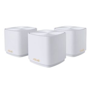 Asus AX5400 (ZenWiFi XD5) AX3000 Dual Band Mesh Wi-Fi 6 System, 3 Pack, GB LAN, GB WAN, 160MHz Bandwidth, AiMesh, AiProtection, White - Image 1