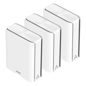 Asus (ZenWiFi BQ16) BE25000 Quad Band Wi-Fi 7 Mesh Routers, 3 Pack, Up to 8,000 sq.ft, 2x 10G Ports, USB, VPN, multi-SSID - Image 1