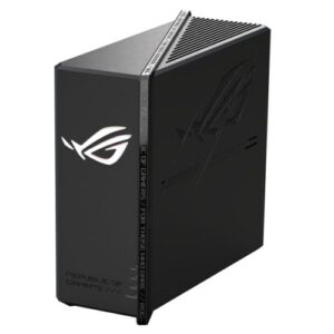 Asus (ROG STRIX GS-BE18000) BE18000 Tri-Band Wi-Fi 7 Gaming Router, 2x 2.5G Ports, 4x4 MIMO, Gaming Acceleration, AiMesh, RGB Lighting