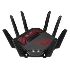 Asus (ROG Rapture GT-BE19000) BE19000 Tri-Band Wi-Fi 7 Gaming Router, 2x 10G Ports, 2.5G WAN, Game Acceleration, AiMesh, RGB Lighting - Image 1