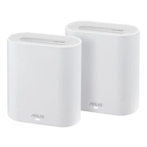 Asus (ExpertWiFi EBM68) AX7800 Tri-Band Wi-Fi 6 Business Mesh System, 2 Pack, Guest Networks, Commercial Grade Security, White - Image 1
