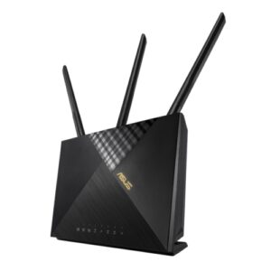 Asus (4G-AX56) Cat.6 300Mbps Dual Band AX1800 4G LTE Router, Wi-Fi 6, Captive Portal, AiProtection, 4 LAN, SIM Slot - Image 1