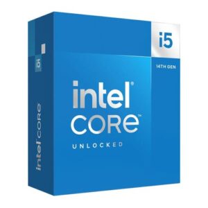 Intel Core i5-14600K, CPU, 1700, 3.5 GHz (5.3 Turbo), 14-Core, 125W (181W Turbo), 10nm, 24MB Cache, Unlocked, Raptor Lake Refresh, NO HEATSINK/FAN