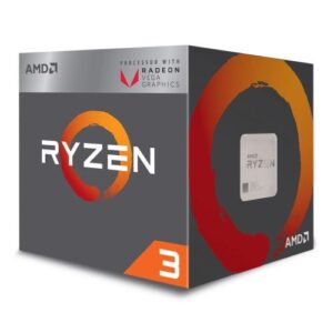 AMD Ryzen 3 3200G CPU with Wraith Stealth Cooler, Quad Core, AM4, 3.6GHz (4.0 Turbo), 65W, 12nm, 2nd Gen, VEGA 8 Graphics, Picasso - Image 1