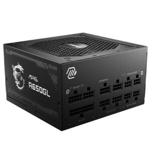MSI 650W (MAG A650GL) ATX 3.0 PSU, Fully Modular, 80+/Cybenetics Gold, LLC Full-Bridge - Image 1