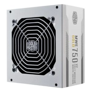 Cooler Master 750W MWE Gold V2 ATX 3.1 PSU, Fully Modular, HDB Bearing Fan, 80+ Gold, PCIe 5.1, White - Image 1