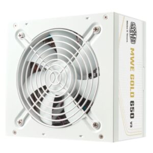 Cooler Master 650W MWE Gold V3 ATX 3.1 PSU, Fully Wired, HDB Bearing Fan, 80+ Gold, White - Image 1