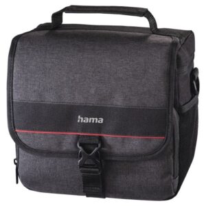 Hama Valletta 140 Camera Bag, Belt Loop, Shoulder Strap, Removable Divider, Black, 22 x 11.5 x 20.5 cm Compartment - Image 1