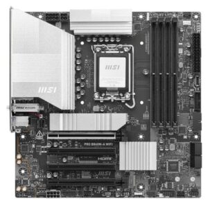 MSI PRO B860M-A WIFI, Intel B860, 1851, Micro ATX, 4 DDR5, HDMI, DP, TB4, Wi-Fi 7, 5G LAN, 3x M.2