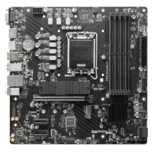 MSI PRO B760M-P, Intel B760, 1700, Micro ATX, 4 DDR5, VGA, HDMI, DP, GB LAN, 2x M.2 - Image 1