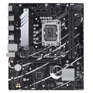 Asus PRIME B760M-R D4, Intel B760, 1700, Micro ATX, 2 DDR4, HDMI, 2.5G LAN, PCIe4, 2x M.2 - Image 1