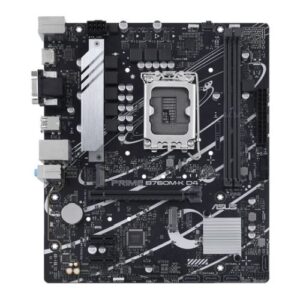 Asus PRIME B760M-K D4, Intel B760, 1700, Micro ATX, 2 DDR4, VGA, HDMI, 2.5G LAN, PCIe4, 2x M.2 - Image 1