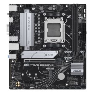 Asus PRIME B650M-K, AMD B650, AM5, Micro ATX, 2 DDR5, VGA, HDMI, 2.5G LAN, PCIe4, 2x M.2 - Image 1