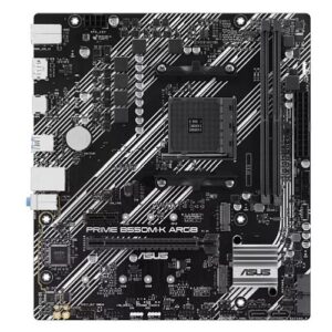 Asus PRIME B550M-K ARGB, AMD B550, AM4, Micro ATX, 2 DDR4, HDMI, DP, PCIe4, 2x M.2 - Image 1