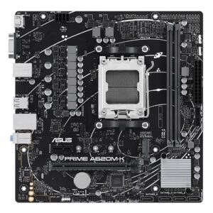 Asus PRIME A620M-K, AMD A620, AM5, Micro ATX, 2 DDR5, VGA, HDMI, GB LAN, PCIe4, 1x M.2 - Image 1