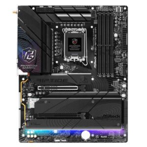 Asrock Z790 RIPTIDE WIFI, Intel Z790, 1700, ATX, 4 DDR5, HDMI, DP, eDP, Wi-Fi 7, 2.5G LAN, PCIe5, RGB, 5x M.2 - Image 1