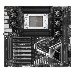 Asrock WRX90 WS EVO, Workstation, AMD WRX90, sTR5, EEB, 8 DDR5 ECC, Dual 10G LAN, SlimSAS, MCIO, 7x PCIe5 x16, 2x M.2 - Image 1