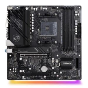 Asrock B550M PHANTOM GAMING RIPTIDE, AMD B550, AM4, Micro ATX, 4 DDR4, HDMI, DP, XFire, 2.5GB LAN, RGB, 2x M.2 - Image 1