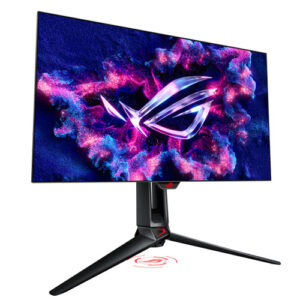 Asus 26.5" ROG Swift OLED 1440P HDR Gaming Monitor (PG27AQDP), 2560 x 1440, 0.03ms, USB, 480Hz, Heatsink, DisplayWidget, WOLED Panel, VESA - Image 1