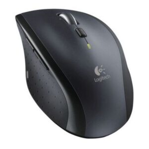 Logitech M705 Marathon Wireless Optical Mouse, Dual-mode Scrolling, Customisable Buttons, 1000DPI, Charcoal - Image 1