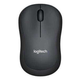 Logitech M220 Silent Wireless Optical Mouse, SilentTouch Tech, 3 Buttons, 1000DPI, Charcoal, OEM