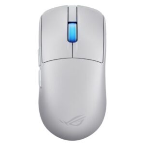 Asus ROG Harpe II Ace Gaming Mouse, Wireless/Bluetooth/USB, 48g Lightweight, 42000 DPI, 8K Polling, 5 Programmable Buttons, White