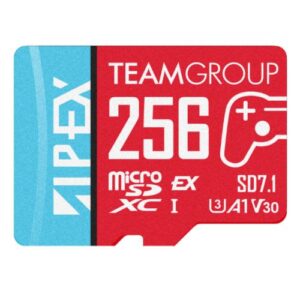 Team 256GB Apex SD7.1 MicroSDXC Express Card, Nintendo Switch 2 Ready, 800MB/s
