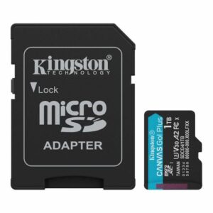 Kingston 1TB Canvas Go! Plus Gen4 MicroSDXC Card with SD Adapter, UHS-I Class 10, U3, A2 App Performance, 200MB/s