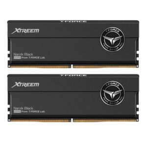 Team T-Force Xtreem 48GB Kit (2 x 24GB), DDR5, 8000MHz (PC5-64000), CL38, ECC, AMD EXPO & Intel XMP 3.0, PMIC, DIMM Memory, Black - Image 1