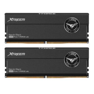 Team T-Force Xtreem 48GB Kit (2 x 24GB), DDR5, 7600MHz (PC5-60800), CL36, ECC, AMD EXPO & Intel XMP 3.0, PMIC, DIMM Memory, Black - Image 1
