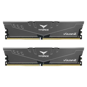 Team T-Force Vulcan Z 16GB Kit (2 x 8GB), DDR4, 3200MHz (PC4-25600), CL16, XMP 2.0, DIMM Memory, Grey - Image 1