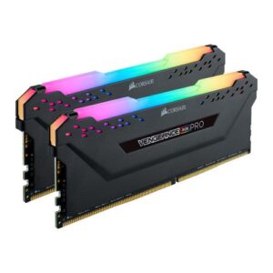 Corsair Vengeance RGB Pro 16GB Kit (2 x 8GB), DDR4, 3200MHz (PC4-25600), CL16, XMP 2.0, Black - Image 1