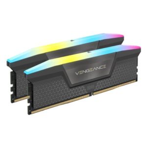 Corsair Vengeance RGB 32GB Kit (2 x 16GB), DDR5, 6000MHz (PC5-48000), CL36, 1.35V, PMIC, AMD EXPO & Intel XMP 3.0, Black, DIMM Memory - Image 1