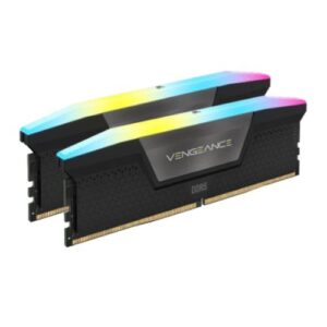 Corsair Vengeance RGB 32GB Kit (2 x 16GB), DDR5, 5200MHz (PC5-41600), CL40, 1.25V, XMP 3.0, PMIC, Black, DIMM Memory - Image 1