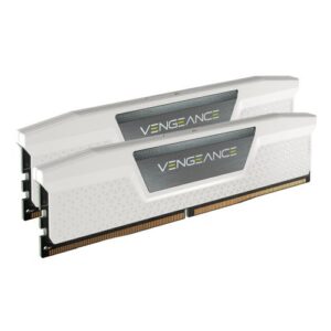 Corsair Vengeance 32GB Kit (2 x 16GB), DDR5, 5600MHz (PC5-44800), CL40, 1.25V, XMP 3.0, PMIC, DIMM Memory, White - Image 1