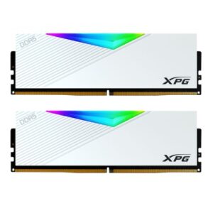 ADATA XPG Lancer RGB 32GB Kit (2 x 16GB), DDR5, 6400MHz, CL32, 1.4V, ECC, AMD EXPO & Intel XMP 3.0, PMIC, DIMM Memory, White - Image 1