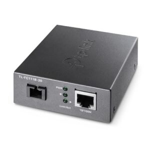 TP-LINK (TL-FC111B-20) 10/100 Mbps WDM Media Converter, up to 20km, 802.3u 10/100Base-TX, 100Base-FX, Single-Mode, Half-Duplex/Full-Duplex - Image 1