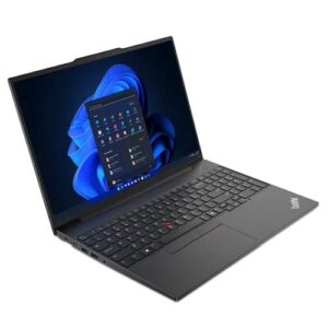 Lenovo ThinkPad E16 G2 Laptop, 16" IPS, Core Ultra 5 125U, 16GB DDR5 , 256GB SSD, No Optical, USB-C, 1080p Webcam, Backlit Keyboard, Windows 11 Pro - Image 1