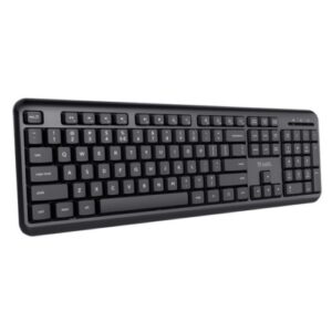 Trust TK-350 Wireless Membrane Keyboard, Spill-Proof, Silent Keys, Media Keys, Black - Image 1